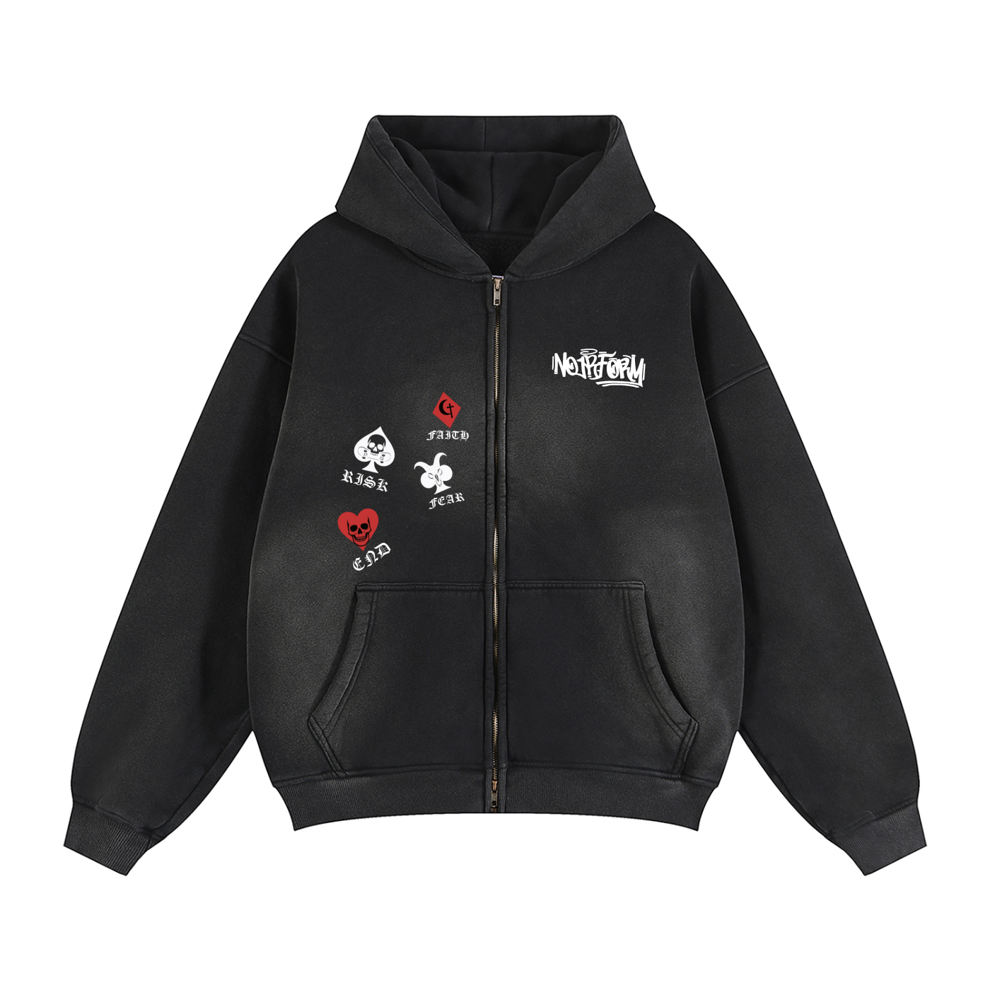 Four Suits Zip Hoodie 2025